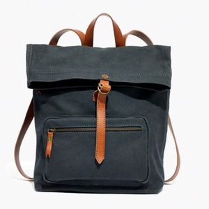 Madewell Foldover Backpack Navy